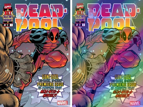 DEADPOOL #1 FACSIMILE EDITION (ED MCGUINNESS MAIN/FOIL VARIANT SET) ~ Marvel - Picture 1 of 3