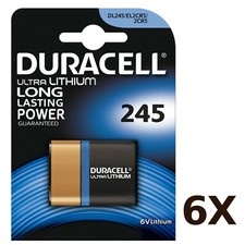 6 x Duracell 245 2CR5 6V Lithium Photo Battery CR245 DL245 EL2CR5