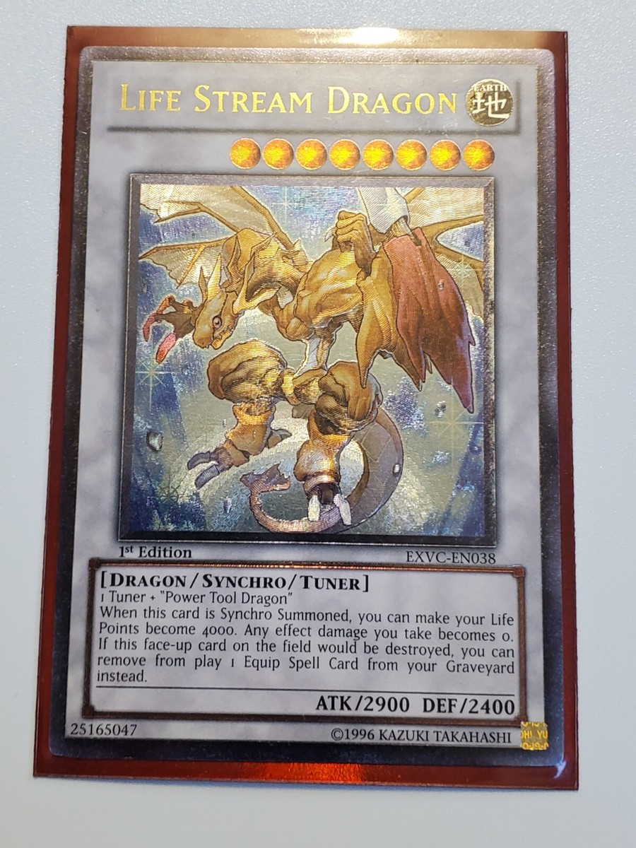 Yugioh LIFE STREAM DRAGON EXVC-EN038 ULTIMATE - 1st EDITION- NM | eBay