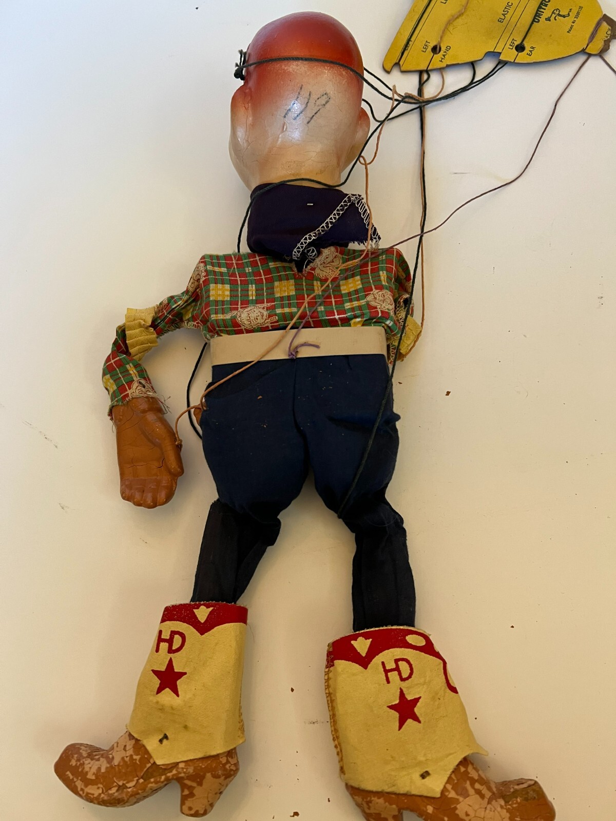 Vintage Original 1950's HOWDY DOODY Composition/Cloth Marionette Doll