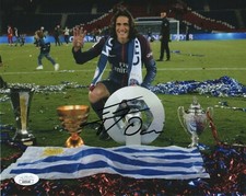 PSG Paris Saint Germain Edinson Cavani Autographed Signed 8x10 Photo JSA COA #1