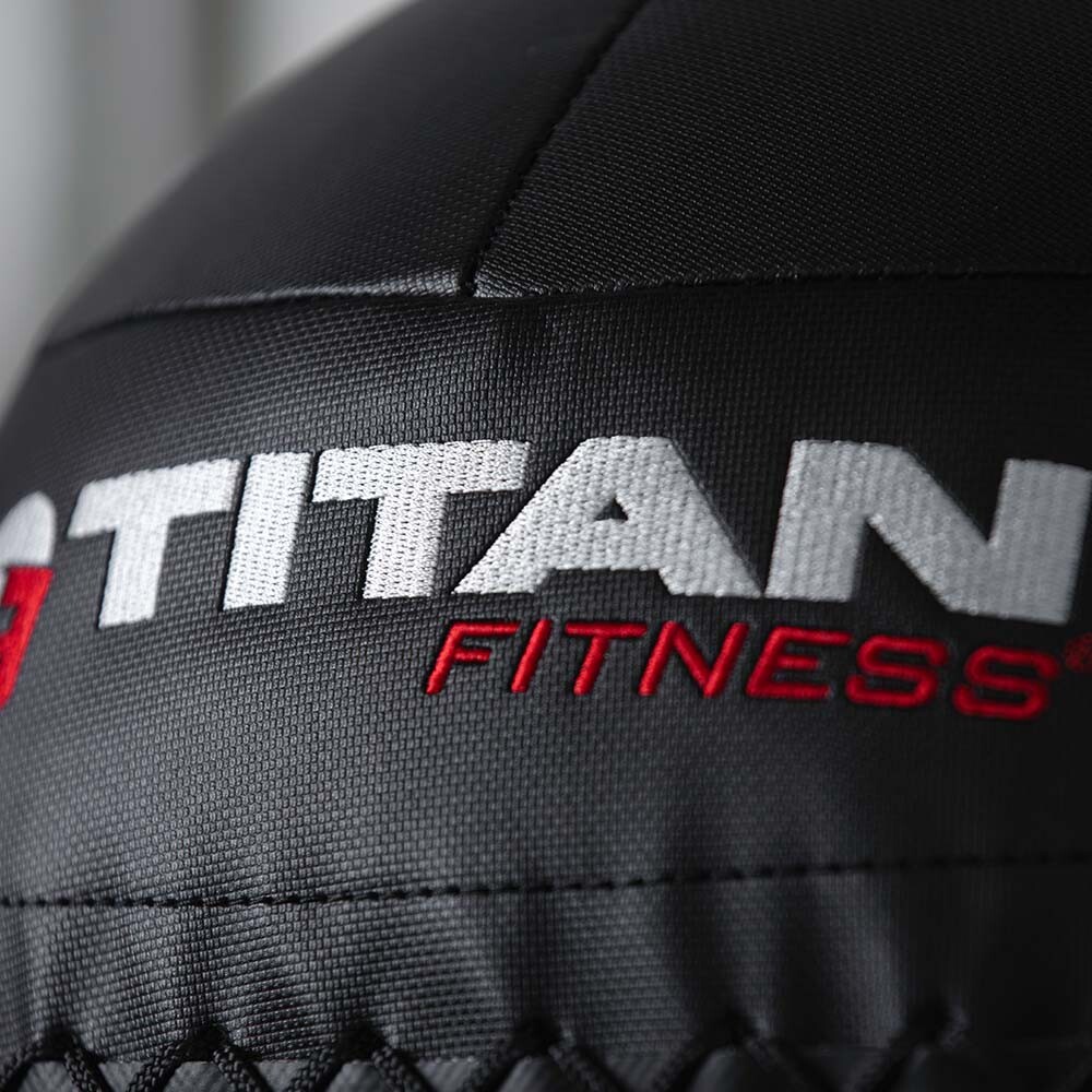 Titan Fitness 12 LB Composite Wall Ball, Soft Shell Poly-Composite Laminate