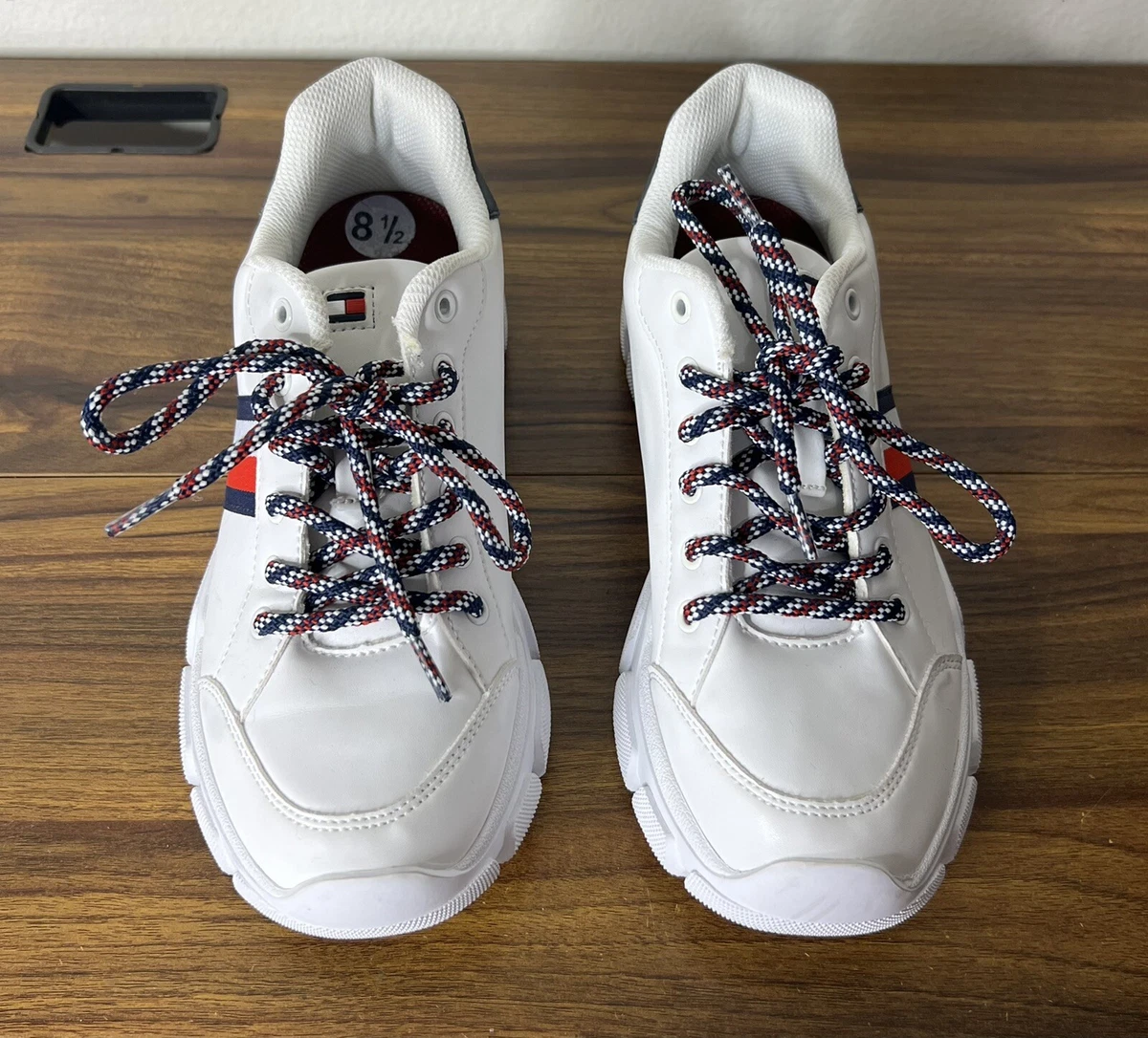 Hilfiger white cheap shoes