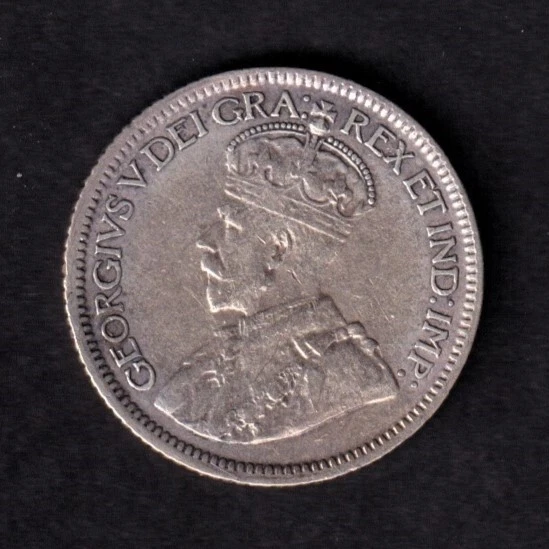 Canada 1929 10c Ten Cent Silver Coin King George V VGF Very Fine .800 Silver - Image 2 of 2