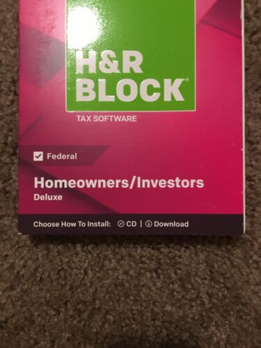 H&R BLOCK 2018 FEDERAL HOMEOWNERS/INVESTORS DELUXE TAX SOFTWARE NEW— 361 - Picture 3 of 11