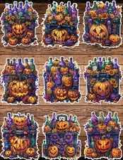 Halloween Potions Die Cut Vinyl Stickers Scrapbooking Laptop Waterbottle