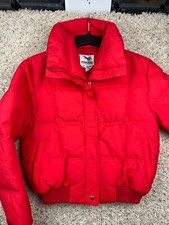 VTG Peregrine Down Filled Winter Jacket Coat Ladies’ Small USA Made Full Zip Red