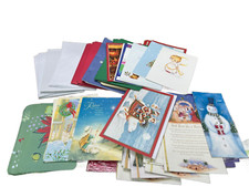 Huge Lot Vintage Christmas Greeting Cards Envelopes Religious Holiday Craft