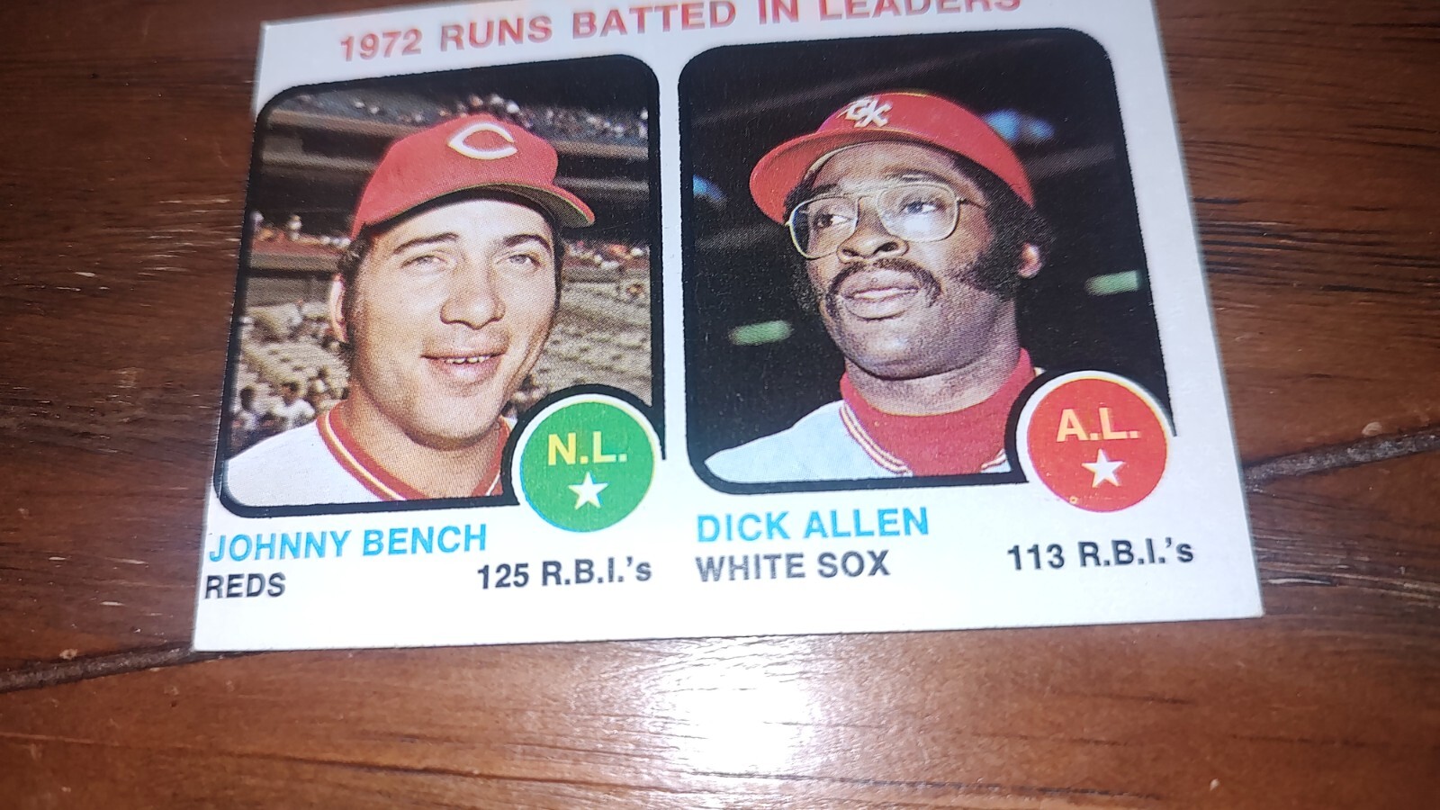 1973 Topps Johnny Bench, Dick Allen #63
