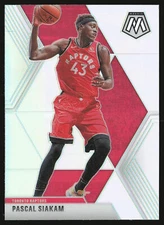 2019-20 Panini Mosaic #19 Pascal Siakam Silver Prizm
