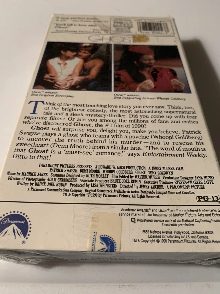 New Ghost Paramount Pictures Millennium Collection VHS Tape Sealed Rare - Image 4 of 4