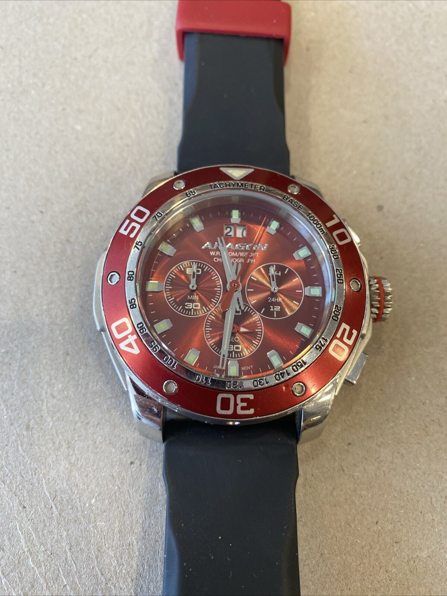 1492) ARAGON Superjet SII VK73 A347 Big Date Chronograph 50mm
