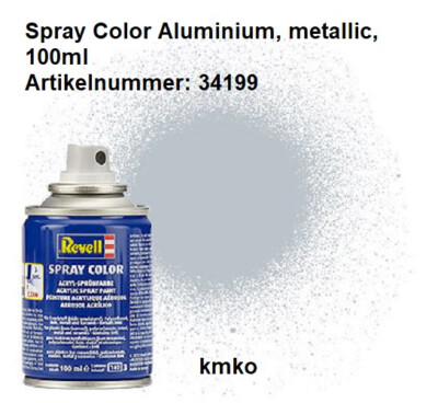 Revell Spray Color 34199 Aluminium, Metallic 100ml