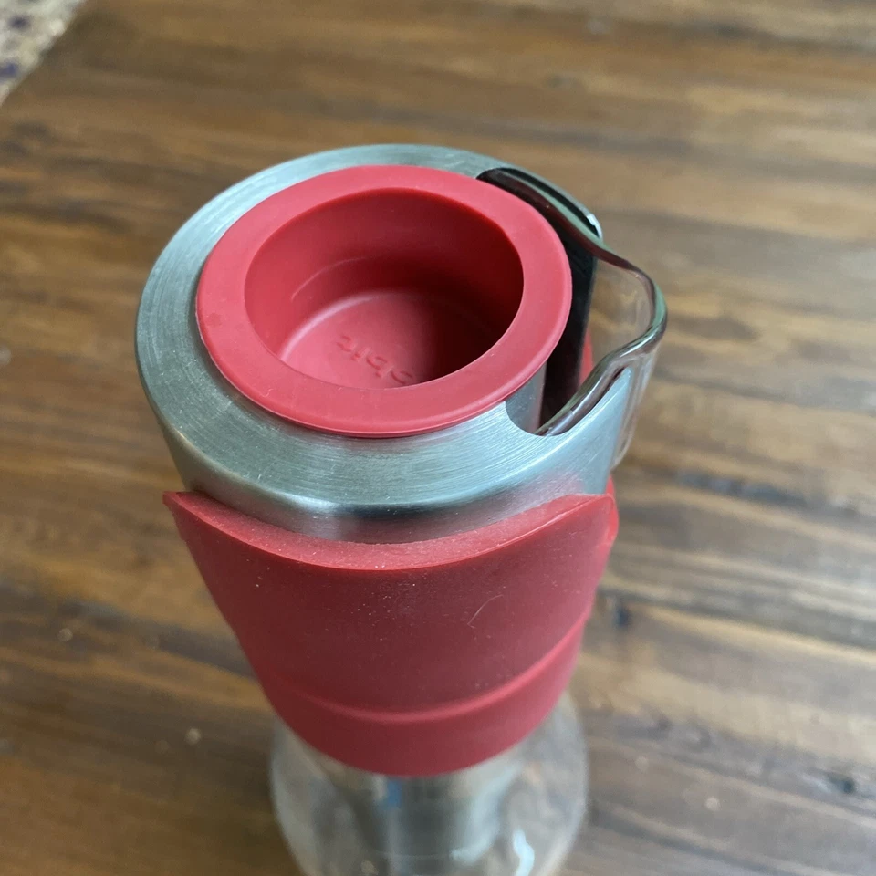 Jarra de vidrio de enfriamiento para enfriamiento de vino Metrokane Rabbit cristal 6520 rojo Foto 3 de 4