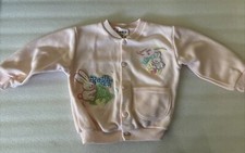 Vintage EUC Girls Sweater Toddler Cardigan Spring Design Size 4 Pink