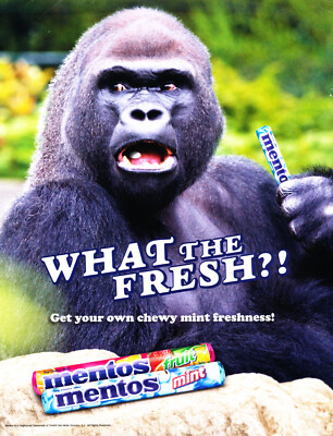 MENTOS MINT AD #13 MAGAZINE promo AD 2015