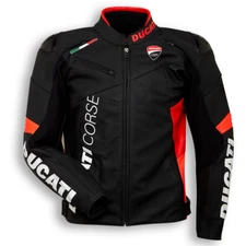 New Ducati Motorrad Racing Leather Jacket, Mo Biker Leather Jacket