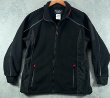 Refrigiwear Hybrid Fleece Jacket Womens Xl Heavy Coat Black Water Repellent 9720