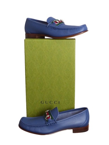 men dress loafers Navy blue shoes Blue & gold | eBay