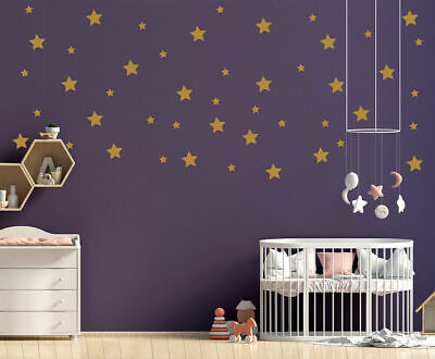 Gold Silver Stars Wall Stickers for Kids Room Baby Nursery Room Decoration  DIY Art Stickers Wall Decals Home Decoration Bedroom – Nordic Wall Decor