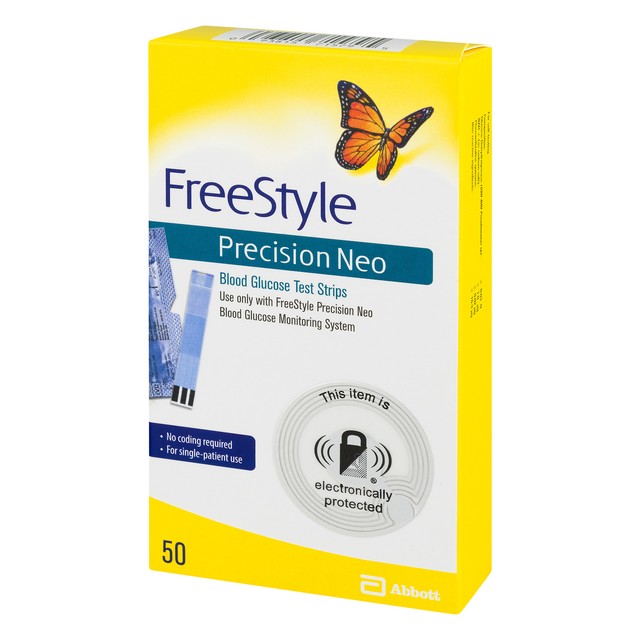FreeStyle Precision Neo Blood Glucose Test Strips, 50 Ct eBay
