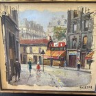 Vintage Original City Landscape Oil Painting signed M Werner — photo 1
