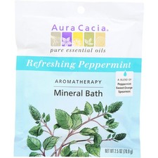 Aura Cacia Aromatherapy Mineral Bath Refreshing Peppermint