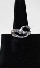  R G  SILVER Colored metal SNAKE Ring size 9 1/4 WT 7.4 grams