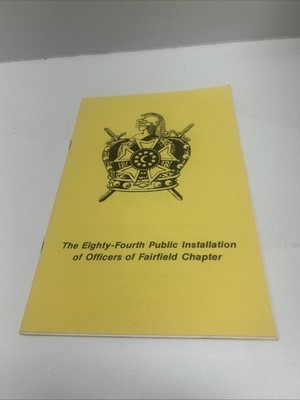 84TH PUBLIC INSTALLATION OF OFFICERS DEMOLAY FAIRFEILD CHAPTER 1982