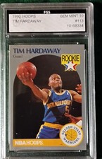 1990-91 NBA Hoops - Tim Hardaway #113 (RC) Gem Mint 10