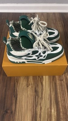 Louis Vuitton LV Skate Men s Low Top Lace-Up Monogram Sneaker Green US 11