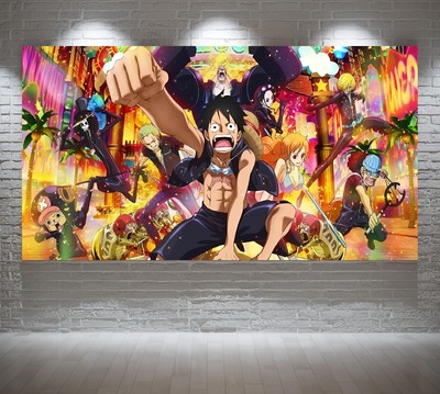 XL LEINWAND BILDER BIS 170x90x5 Anime One Piece Manga Comic Wandbild Superheld