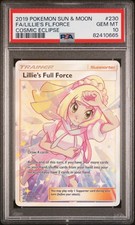 2019 POKEMON SUN & MOON COSMIC ECLIPSE #230 FULL ART/LILLIE'S FULL FORCE PSA 10 on eBay