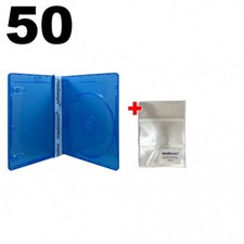 50 PREMIUM STANDARD Blu-Ray Single DVD Cases 12MM  100 OPP Bags