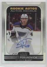 2021-22 O-Pee-Chee Platinum Rookie Rainbow Scott Perunovich #R-PE Auto 0r6j