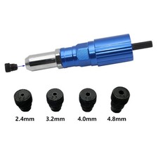 Jeu de têtes de conversion de rivets électriques avec poignée auxiliaire pour
