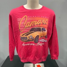 GM Chevrolet Camaro Official Graphic Red Sweatshirt Pullover