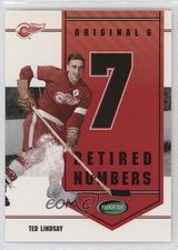 2003 Original Six Detroit Red Wings Inserts Retired Numbers Ted Lindsay HOF 7xm
