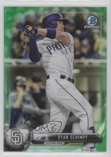 2017 Bowman Chrome Green Refractor 55/99 Ryan Schimpf #74 6o3