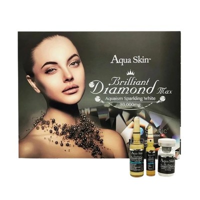 Aqua Skin Brilliant Diamond Max Skin Whitening Gluta Anti-Aging Lighten Scar