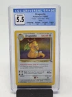 1999 POKEMON FOSSIL #4/62 DRAGONITE HOLO RARE CGC 5.5 EX+