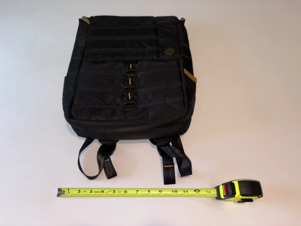 Focused Space Black & Tan Unisex Laptop Supply Backpack - Image 3 of 4