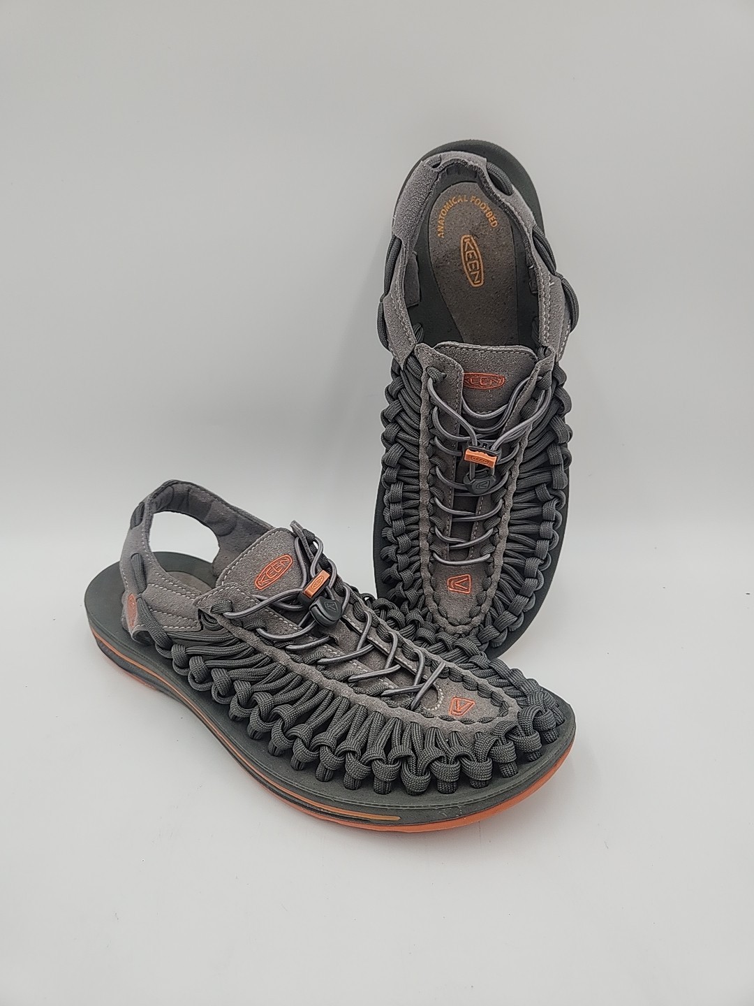 Scarpe sandali Keen Uneek uomo corda elastica escursionismo acqua misura 11 grigie