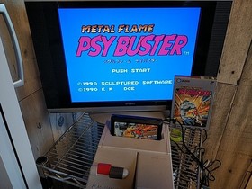 METAL FLAME PSYBUSTER Nintendo FAMICOM(NES) Cartridge,Manual,Boxed tested-d0115-