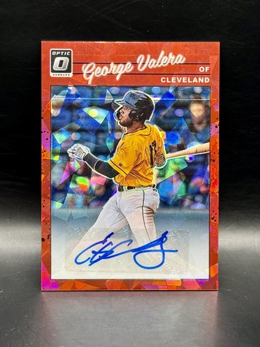 George Valera [Red] #1990-GV 2023 Panini Donruss Optic Retro 1990 Signatures card