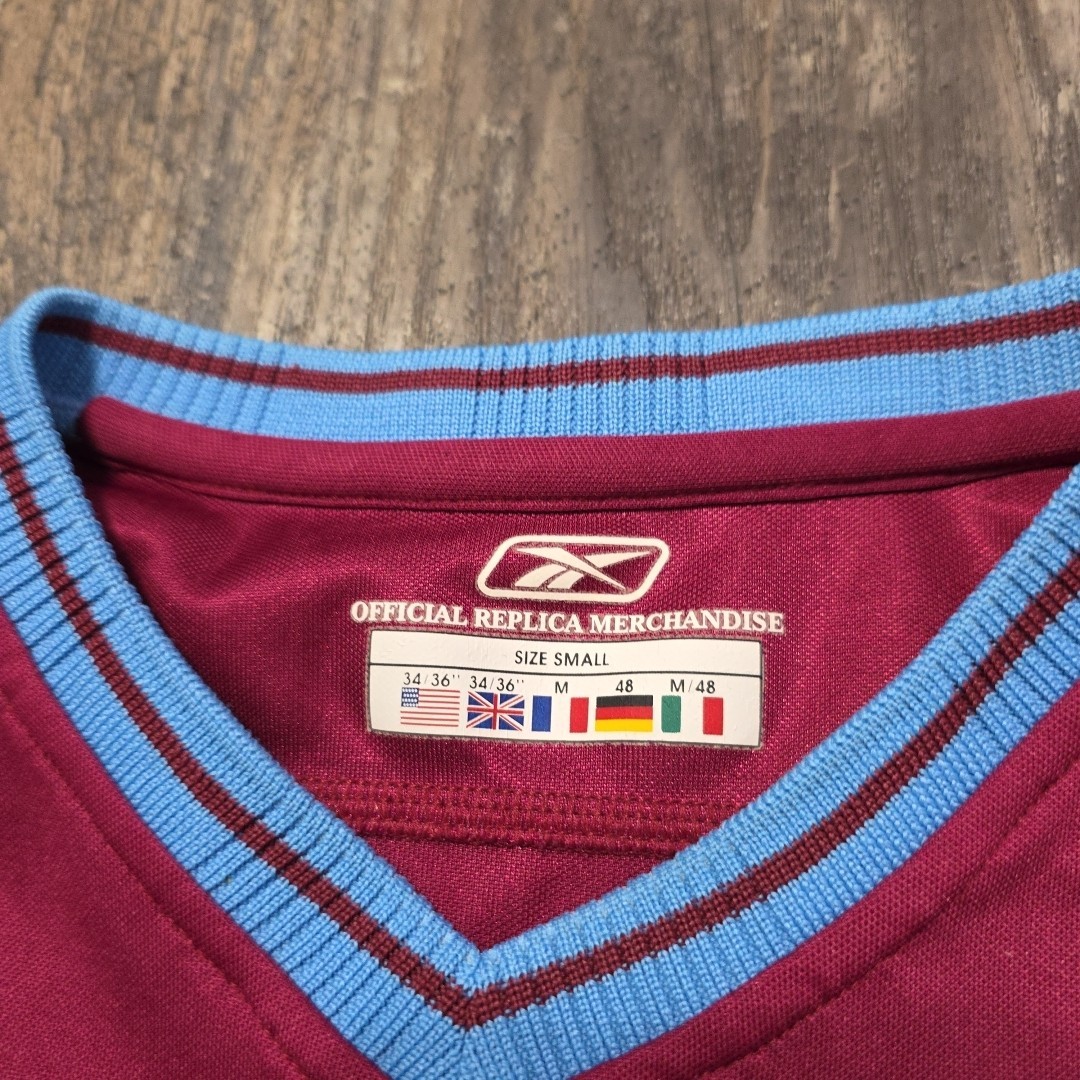 2006 Reebok West Ham Home Soccer Jersey Carlos Tevez Men S