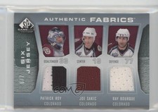 2007 SP Game Used Edition Authentic Fabrics Six 6/7 Patrick Roy Joe Sakic 1pc9