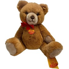 Vintage Steiff Teddy Petsy Bear 0230/35 West Germany Knopf Im Ohr Plush w Tags