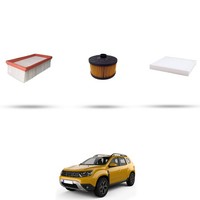 Hoffcar Wartungskit - 3 Filter FüR Dacia Duster II 1.0 TCE 74KW Ab 2019