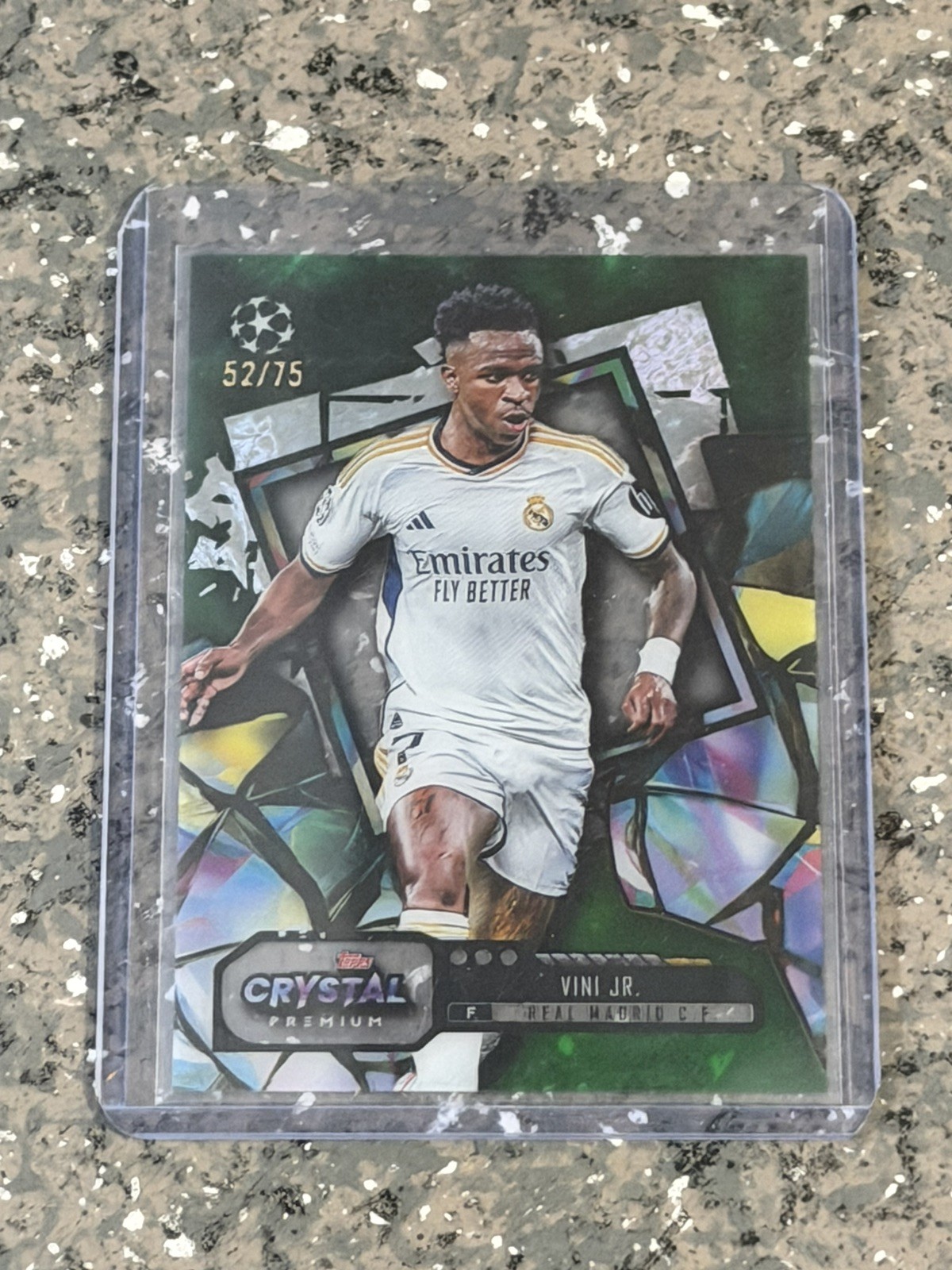 Vini Jr. 2023-24 Topps Crystal Premium UCL Green 52/75 #11